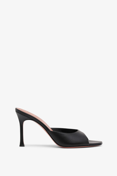 サンダル・ミュール AMINA MUADDI Black Leather Taylor Mules Amina Muaddi Taylor Woven Slipper Mule Sandals | Neiman Marcus