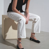 Ane mesh black flats