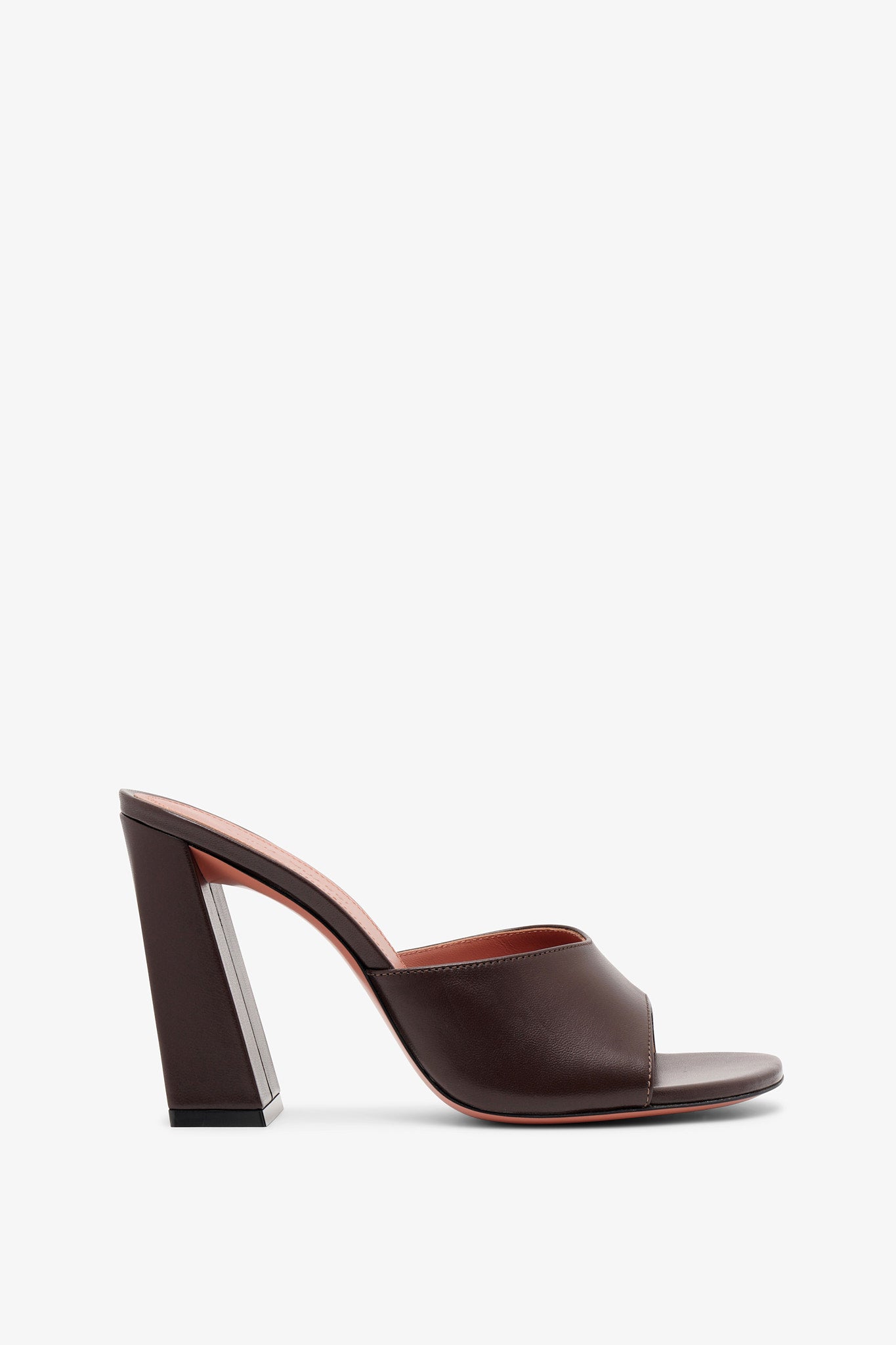 Brigitte 95 brown leather mules