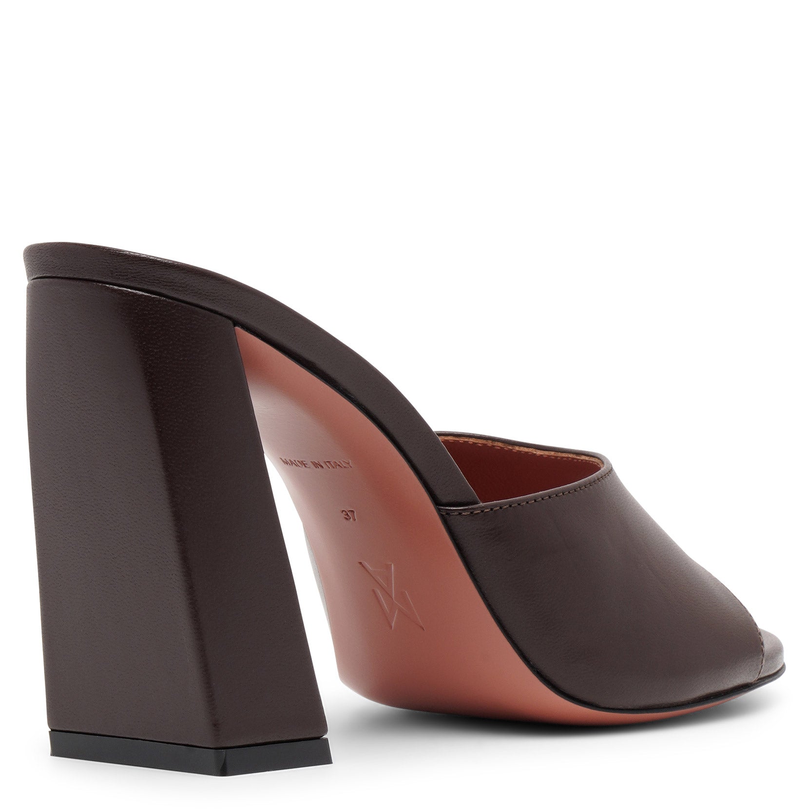 Brigitte 95 brown leather mules