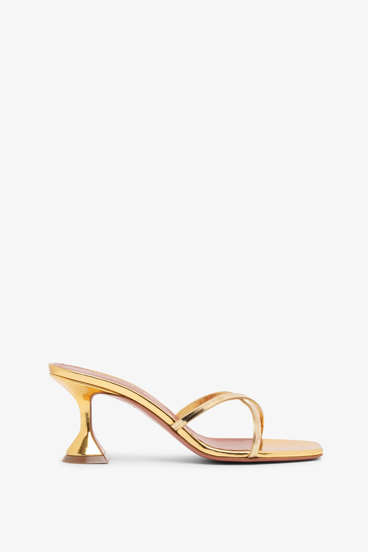 Henson 70 gold mirror sandals