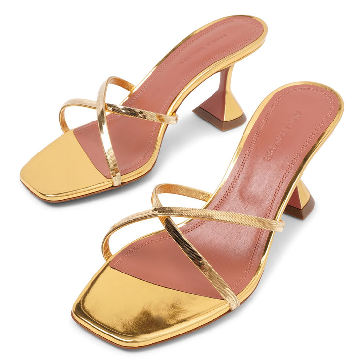 Henson 70 gold mirror sandals