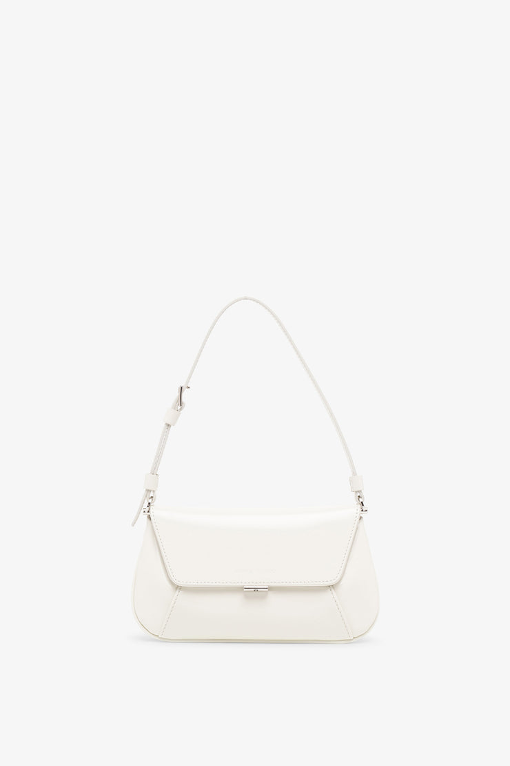 Ami mini white leather bag