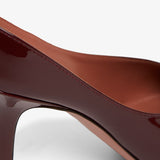 Anok 90 red patent mules