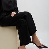 Anok 90 red patent mules