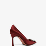 Camelia 90 red satin pumps