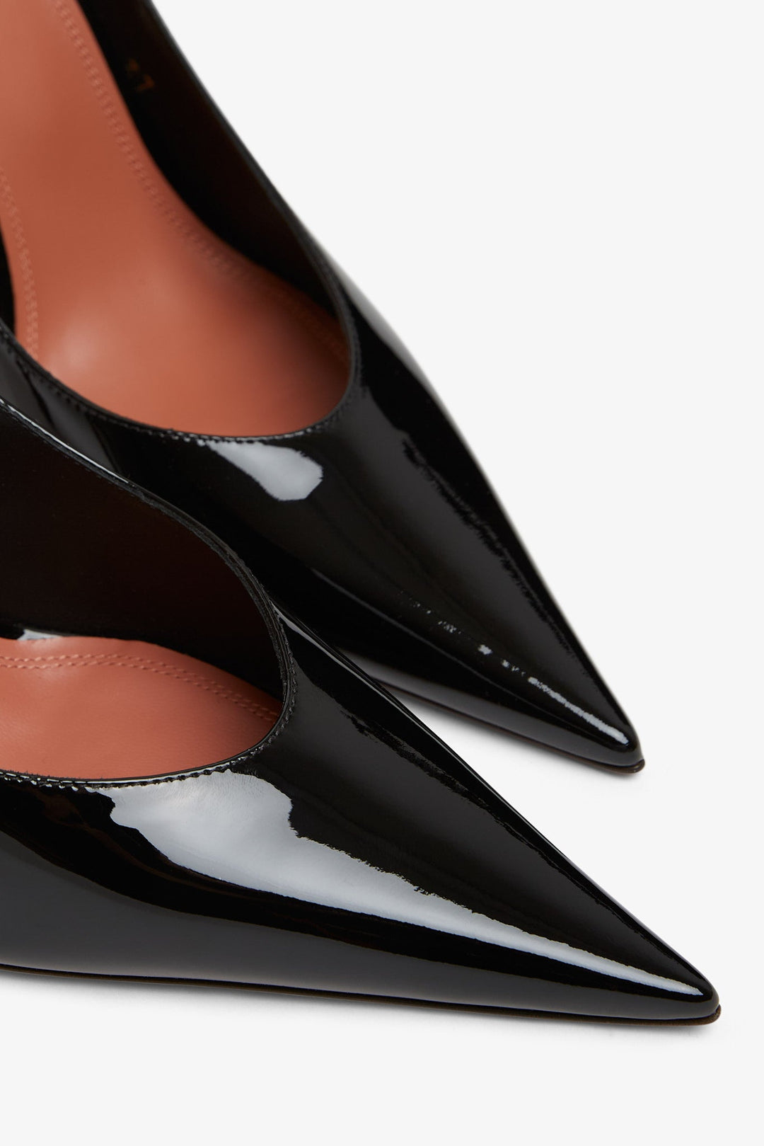 サンダル・ミュール AMINA MUADDI Black Leather Anok 105 Mules Amina Muaddi Patent Leather Anok Mules 105 | Harrods US