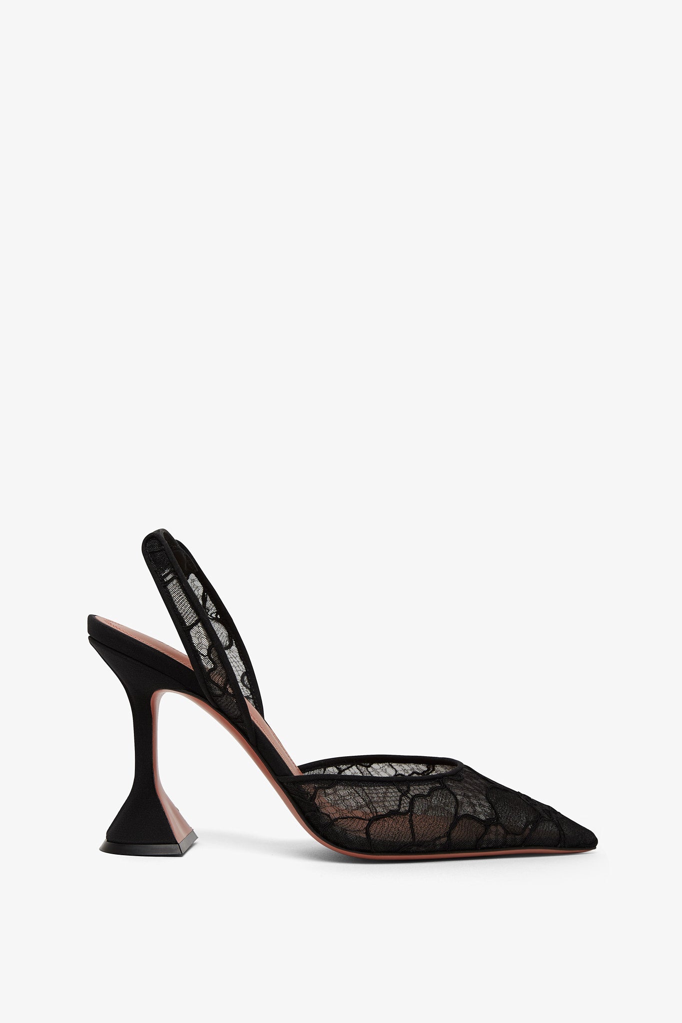 Holli sling 95 black lace pumps