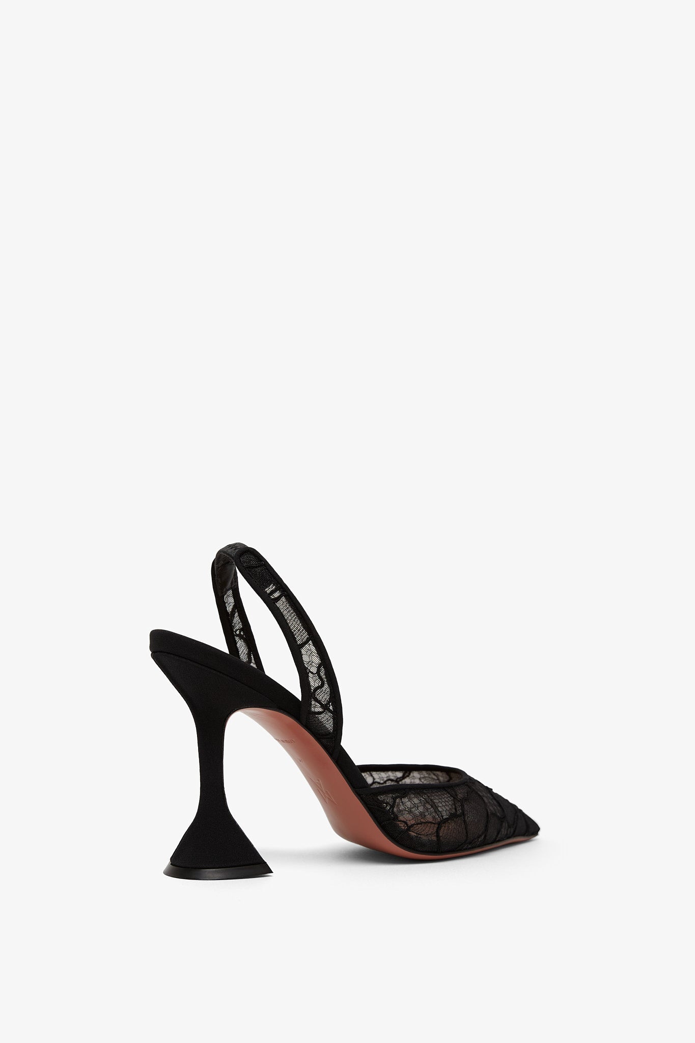 Holli sling 95 black lace pumps