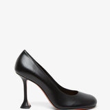 Iris 95 black leather pumps