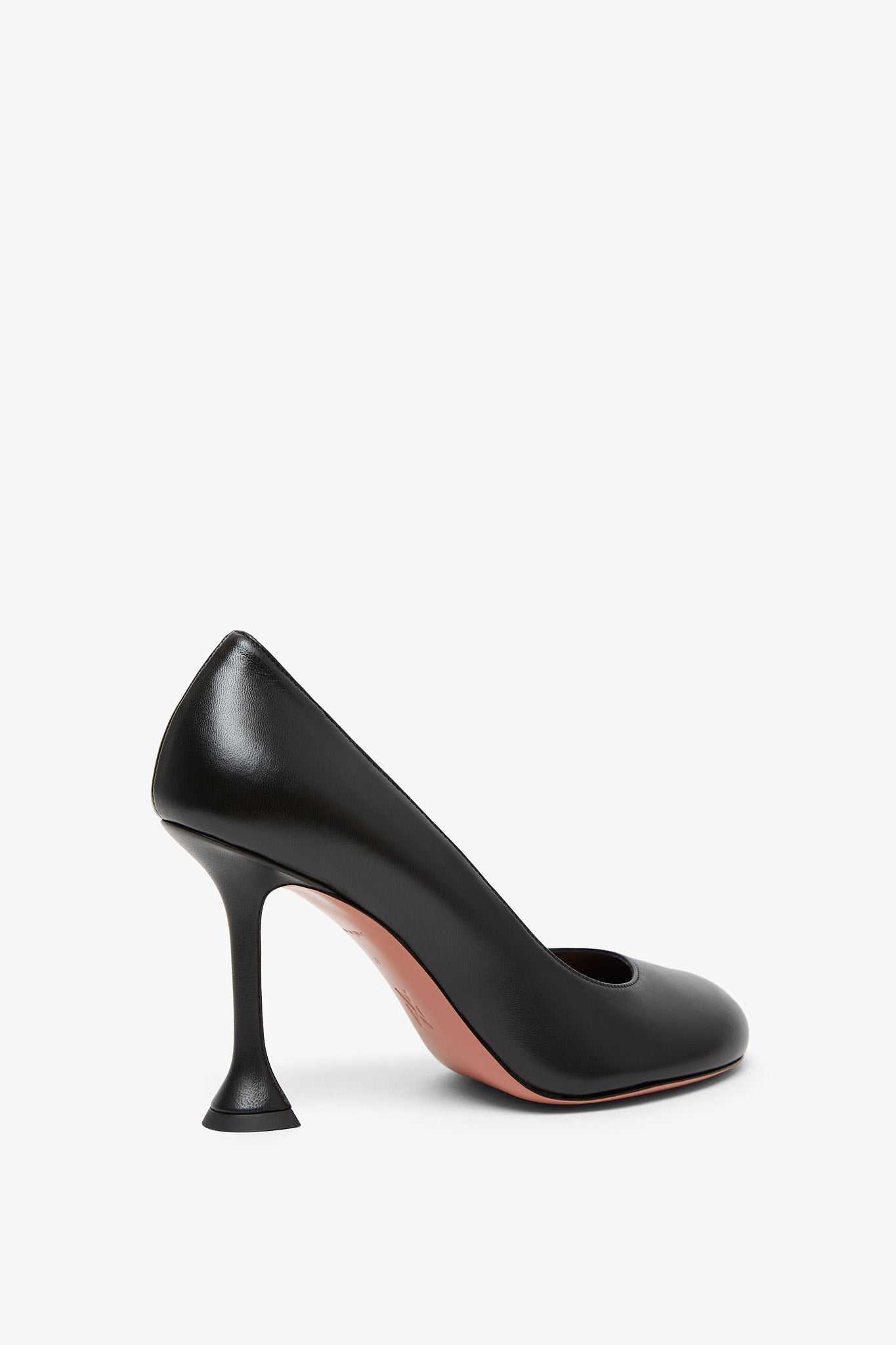 Amina Muaddi | Iris 95 black leather pumps | Savannahs