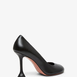 Iris 95 black leather pumps