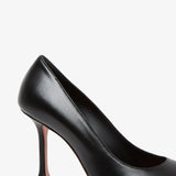 Iris 95 black leather pumps