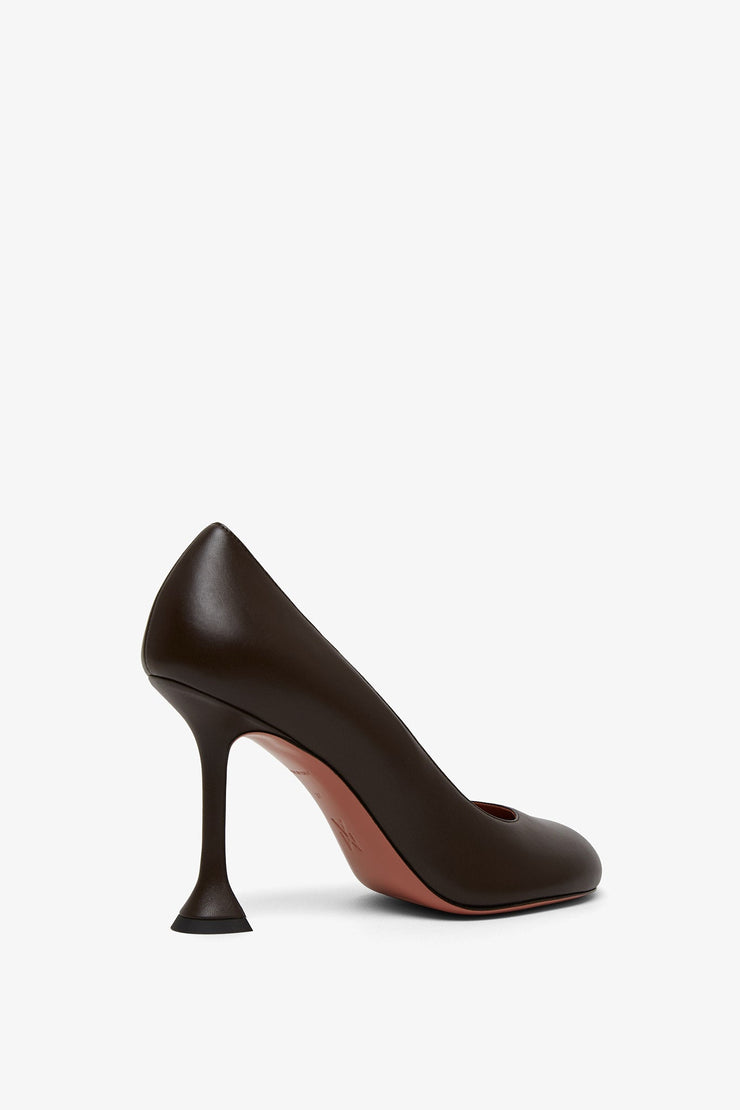 Iris 95 brown leather pumps