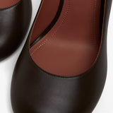 Iris 95 brown leather pumps