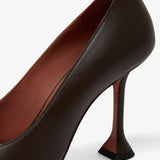 Iris 95 brown leather pumps