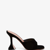 Lupita 95 black velvet mules