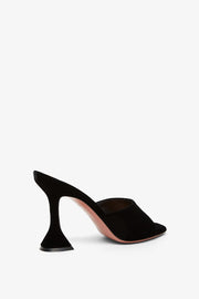 Lupita 95 black velvet mules