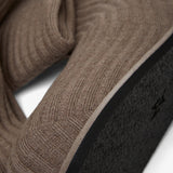 Veneda platform beige knitted stretch boots