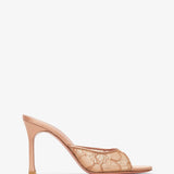 Alexa 95 beige lace mules