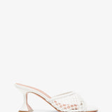 Lupita 70 white net mules