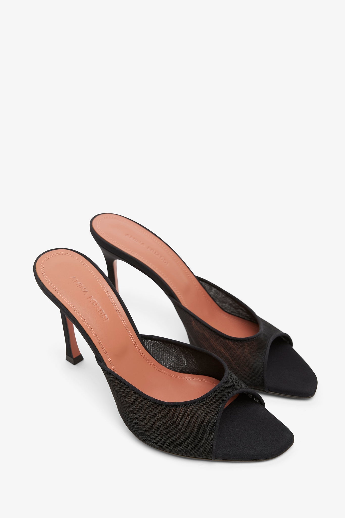 Alexa 95 black mesh mules