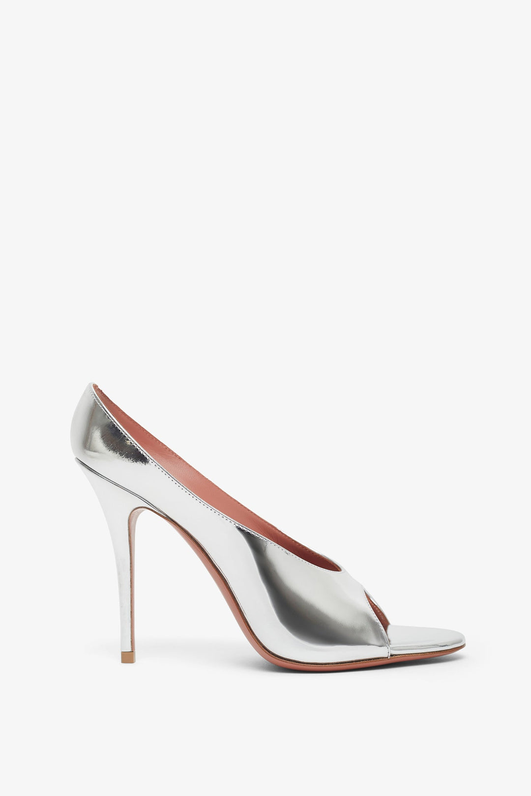 サンダル・ミュール AMINA MUADDI Silver Leather Anok 105 Mules Amina Muaddi | Anok 105 silver slippers | Savannahs