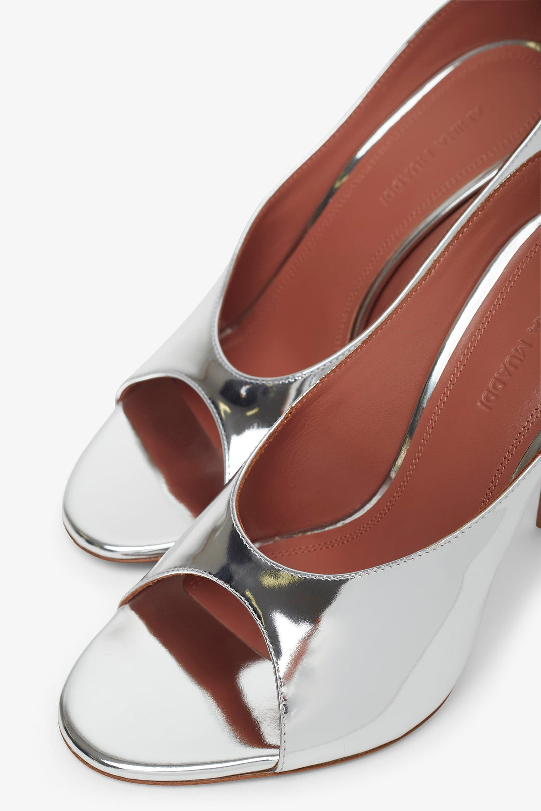 サンダル・ミュール AMINA MUADDI Silver Leather Anok 105 Mules Amina Muaddi Silver Leather Anok 105 Mules | italist, ALWAYS