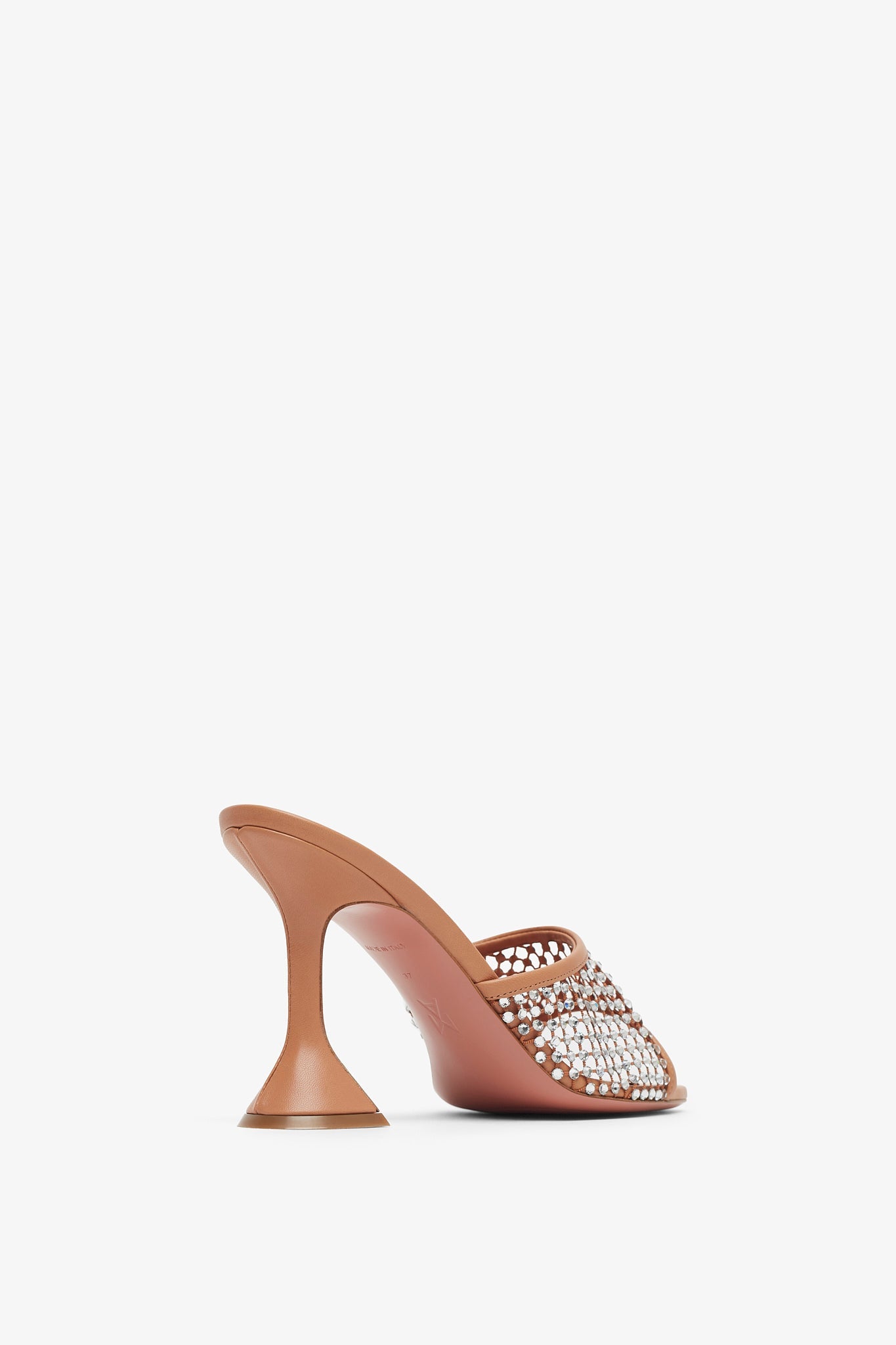 Lupita 95 beige crystal mules