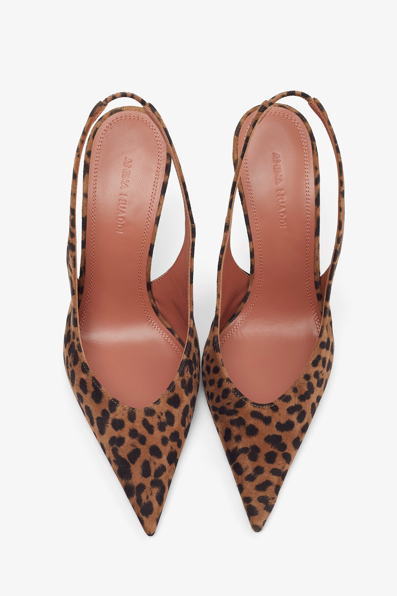 Anok 105 leopard suede slingbacks