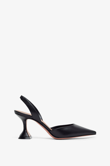 Holli Sling 70 black leather pumps