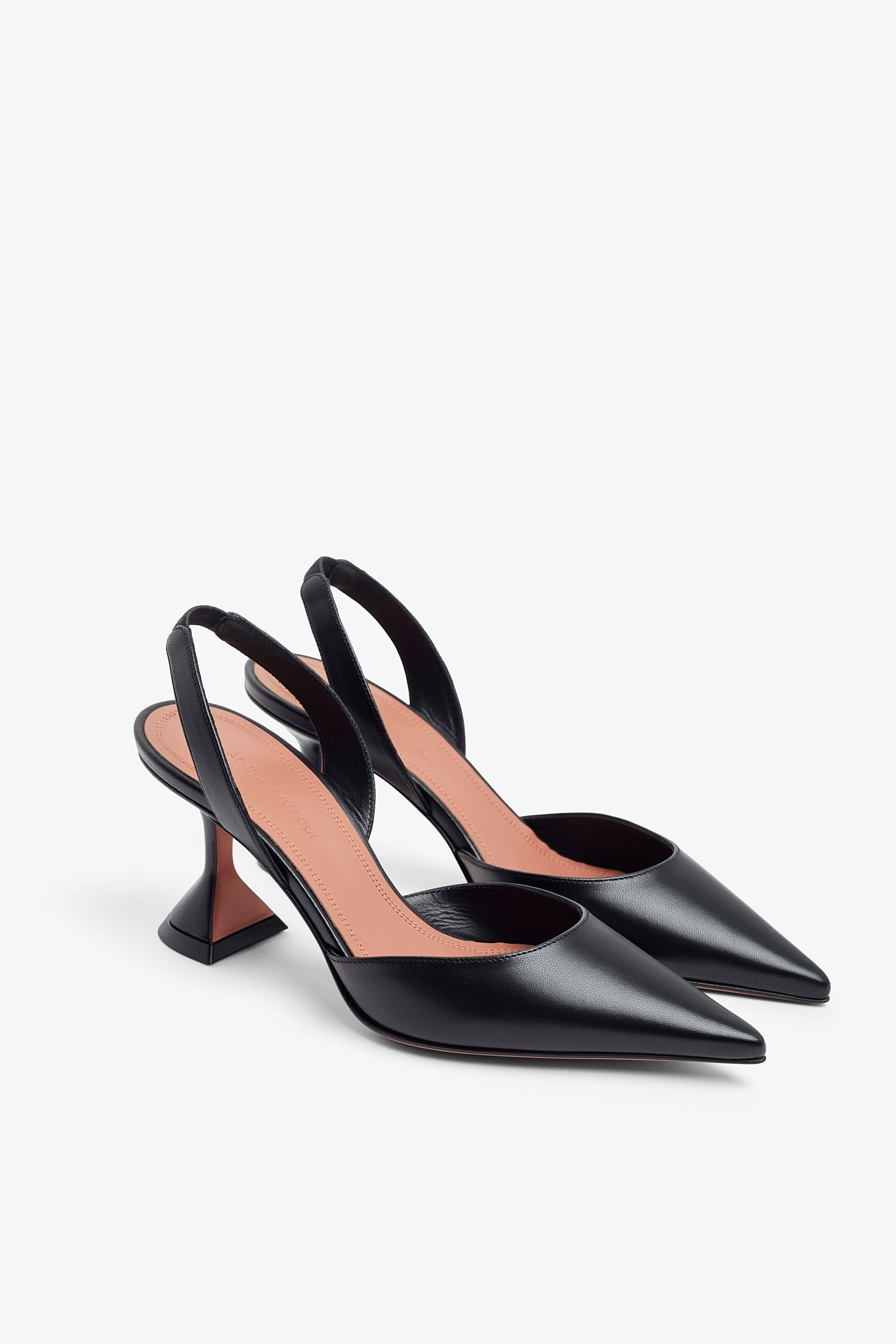 Holli Sling 70 black leather pumps