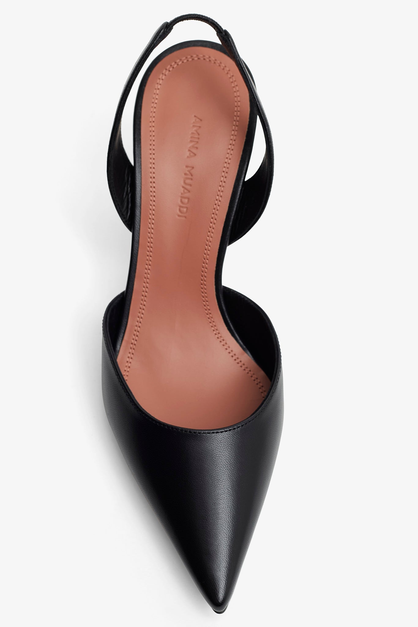 Holli Sling 70 black leather pumps