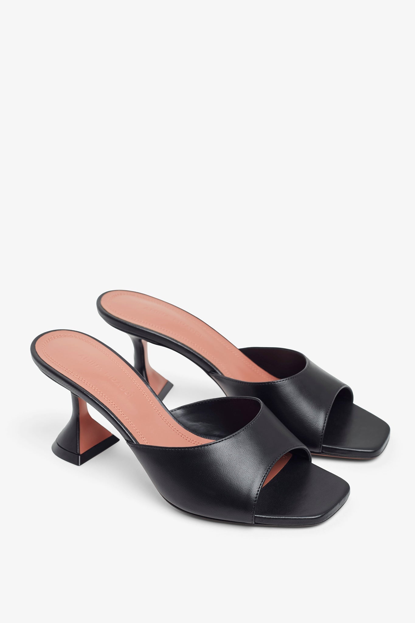 Lupita Slipper 70 black leather mules