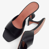 Lupita Slipper 70 black leather mules