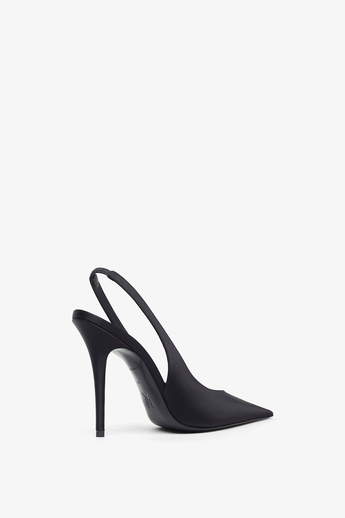 Anok Sling 105 black satin pumps