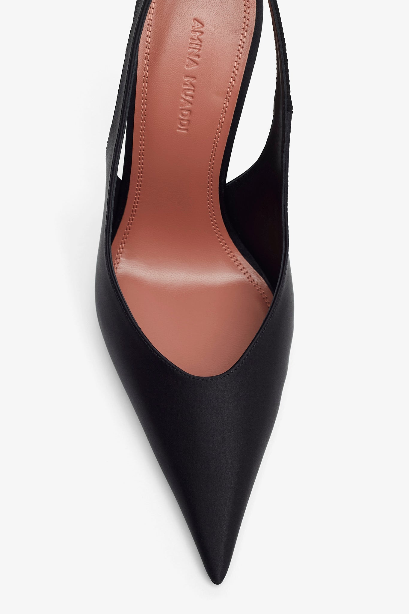 Anok Sling 105 black satin pumps