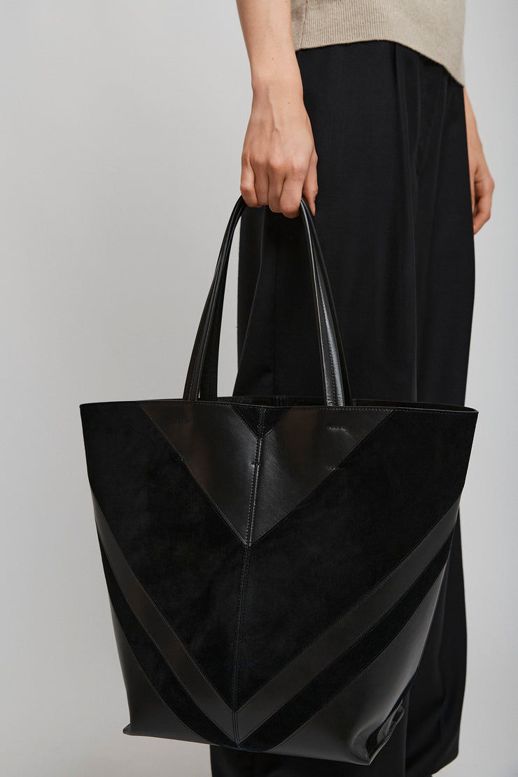 Pot black cabas bag