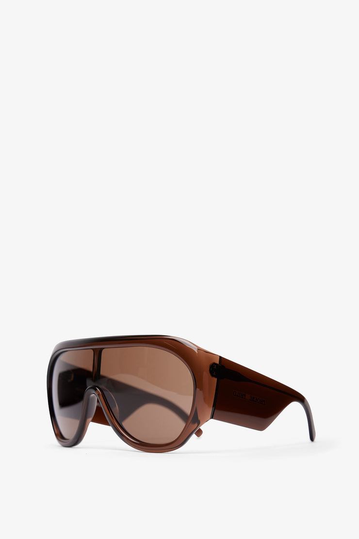 Bombe brown overized sunglasses