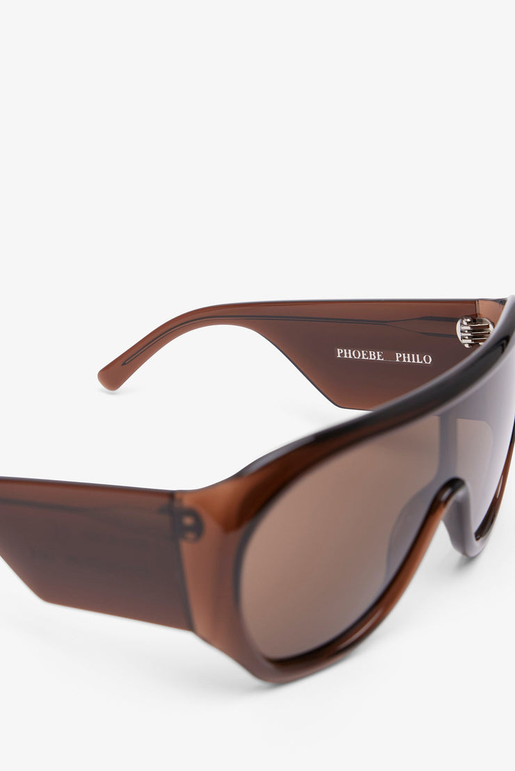 Bombe brown overized sunglasses