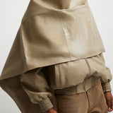 Jacket with attachable scarf