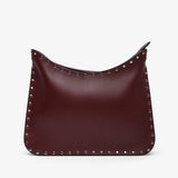 Stud Gig small brown shoulder bag