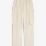 Crushed cargo vanilla trousers