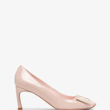 Trompette 70 metal buckle beige pumps