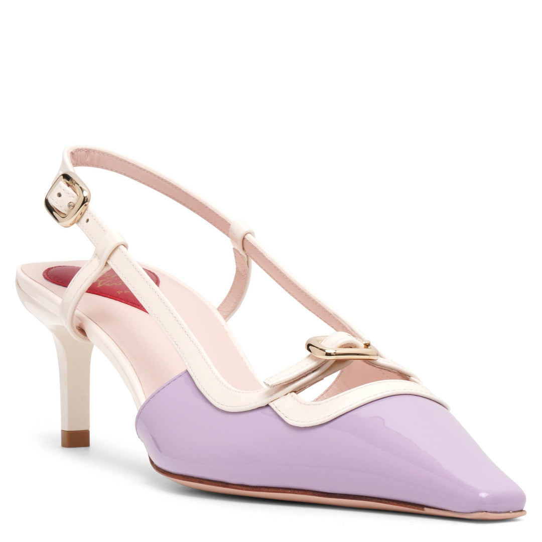 Roger Vivier | Viv Canard 55 violet slingbacks | Savannahs