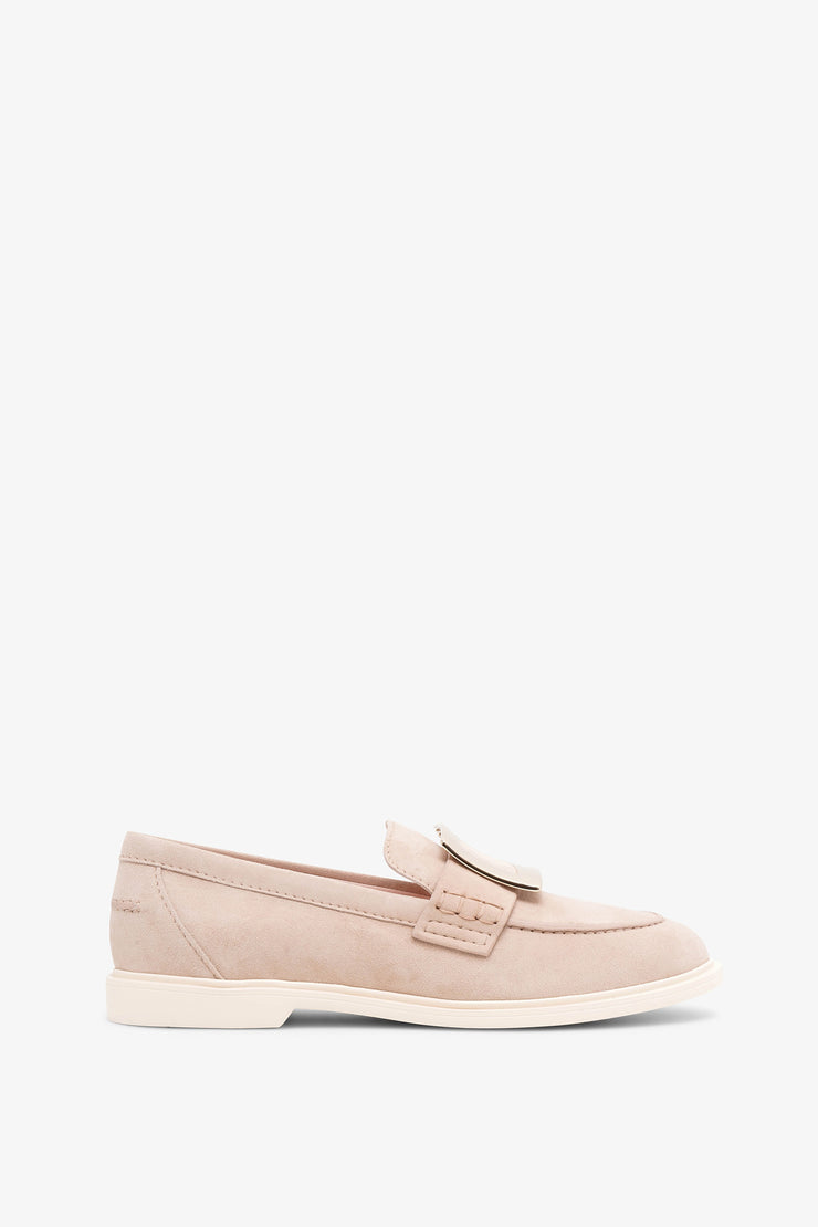 Viv Rangers beige suede loafers