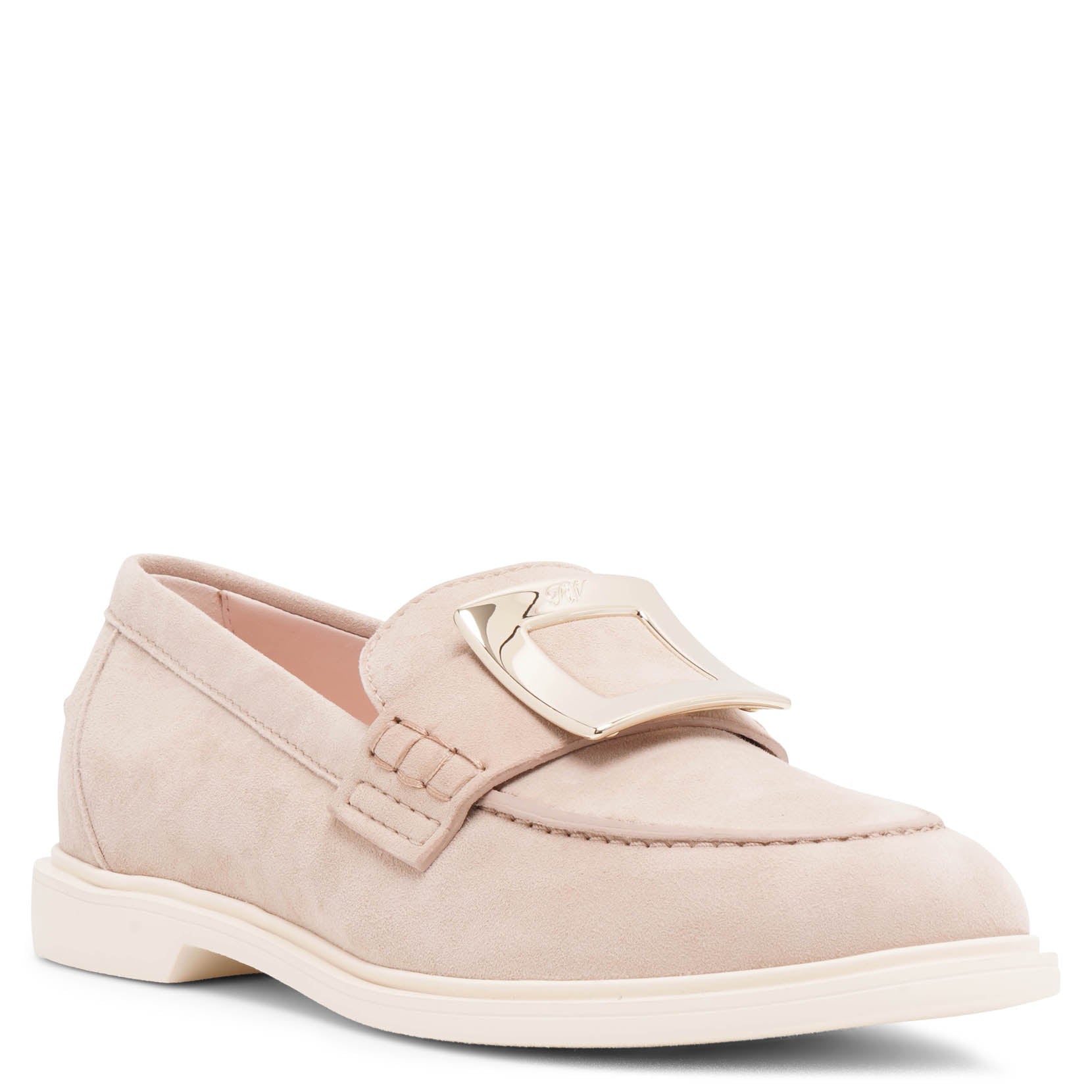 Viv Rangers beige suede loafers