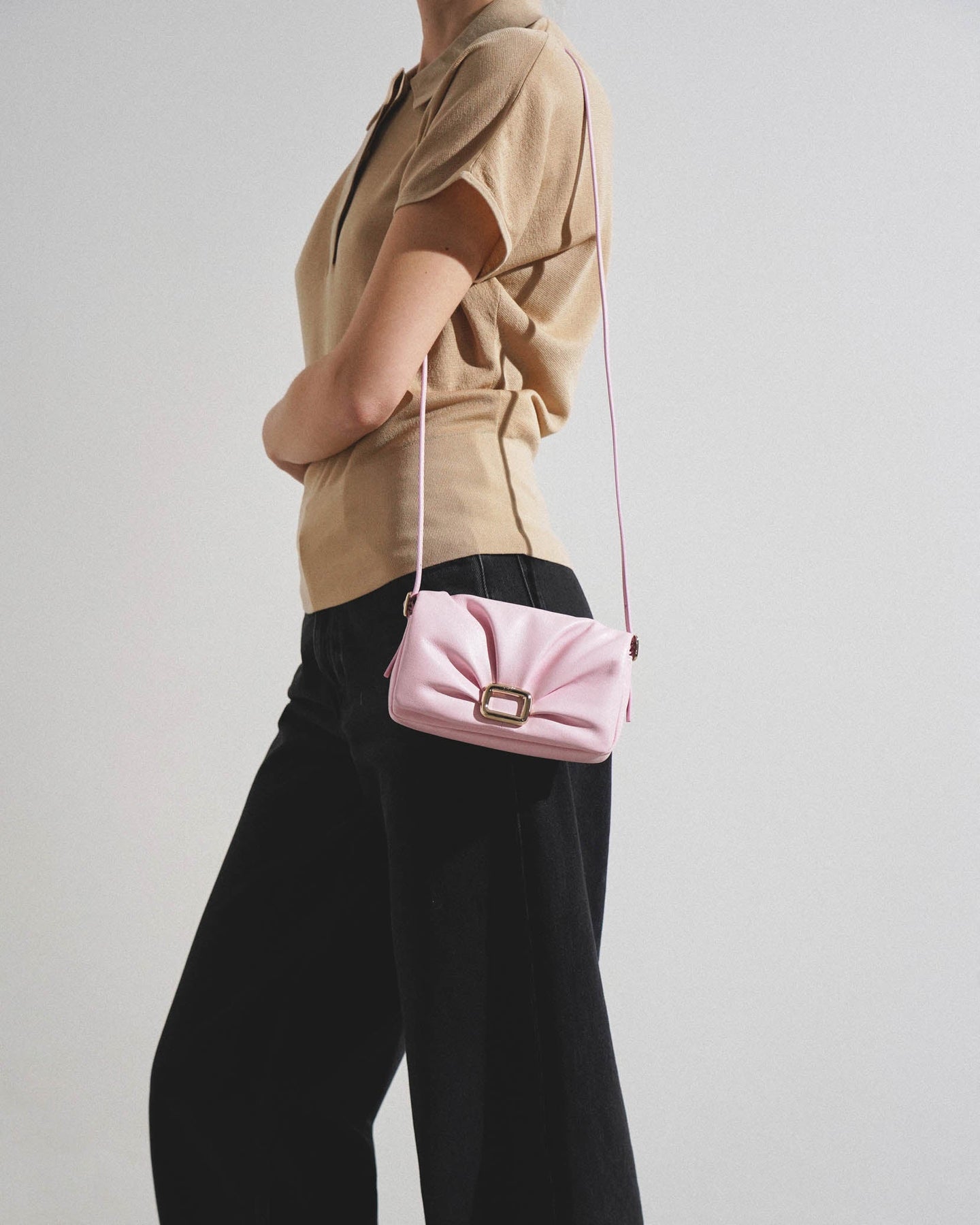 Shop Roger Vivier Viv Choc Pink Small Bag