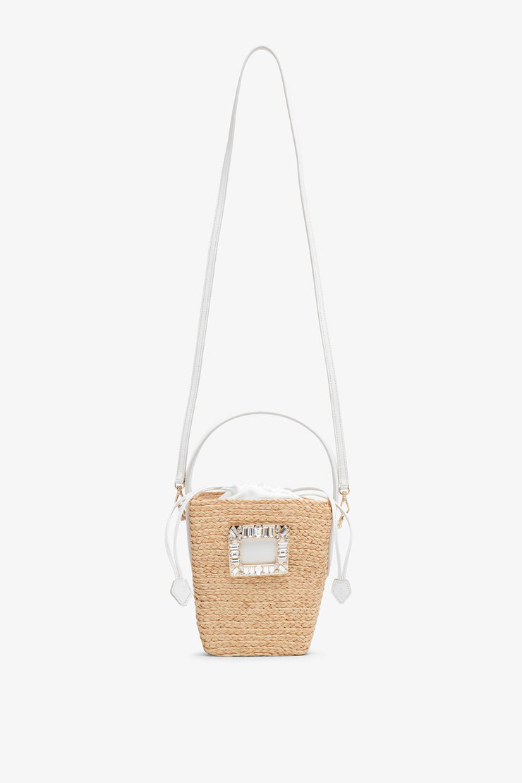 Viv Skate mini raffia bucket bag