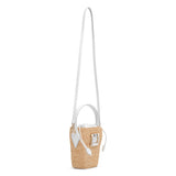 Viv Skate mini raffia bucket bag